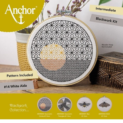 Anchor Essentials Kit; Blackwork - Geometric Circles