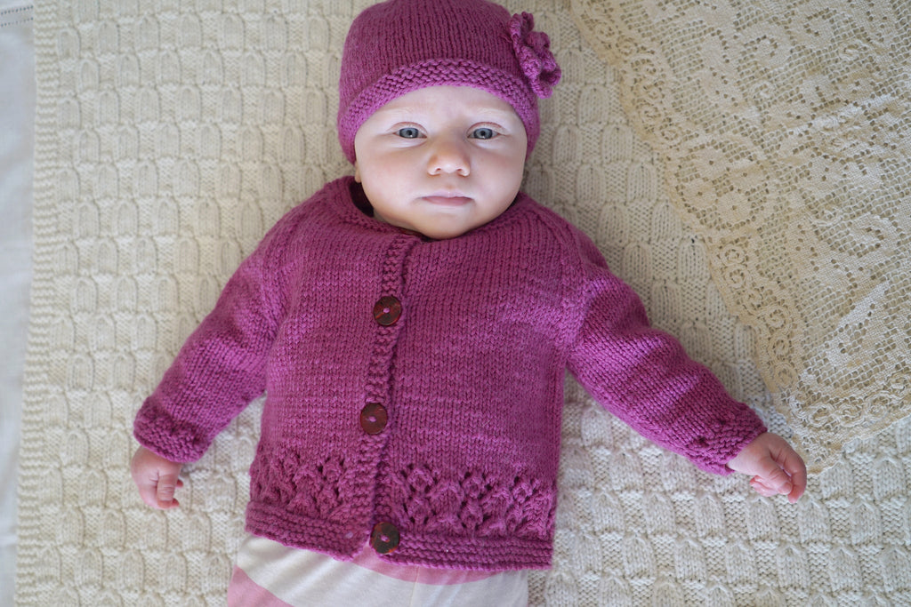 Baby Cakes, Harriet Cardi and Hat pattern