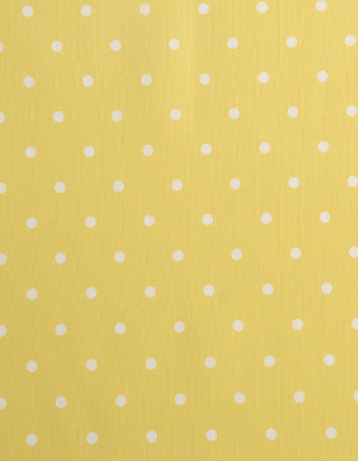 Cotton Fabric Dotty Yellow