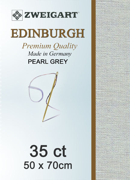 Zweigart Linen, Edinburgh 35ct - Pearl Grey