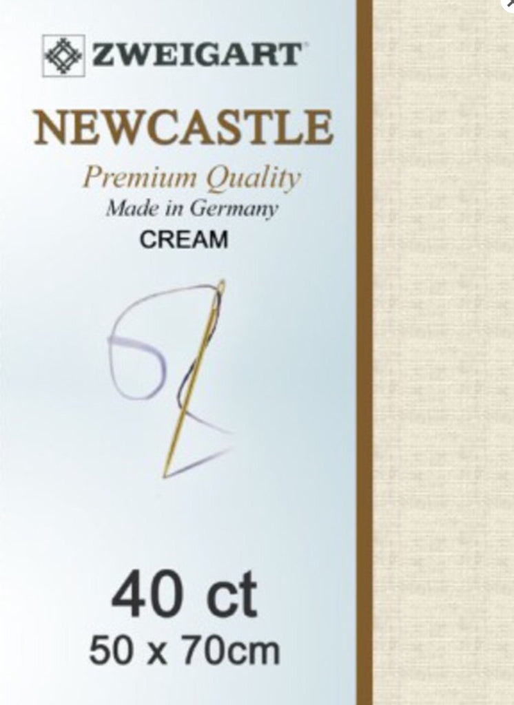 Zweigart Linen, Newcastle 40ct - Cream