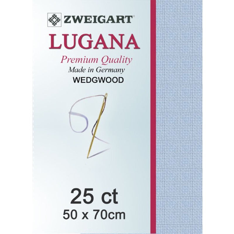 Zweigart Linen, Lugana 25ct - Wedgwood