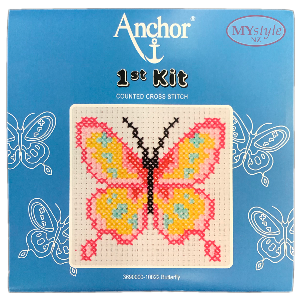 Anchor 1st Kit; Cross Stitch -  Butterfly