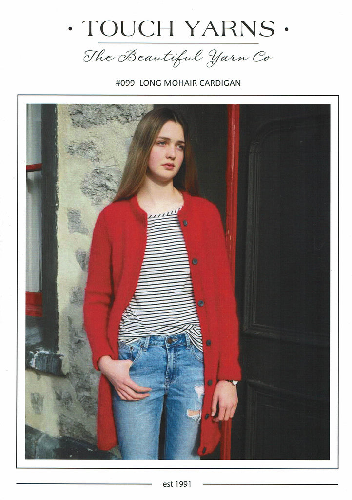 Touch Yarns Long Mohair Cardigan