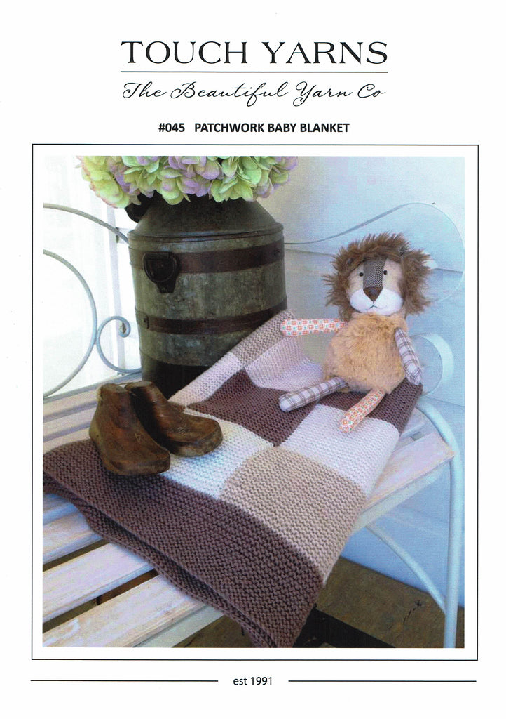 Touch Yarns Patchwork Baby Blanket