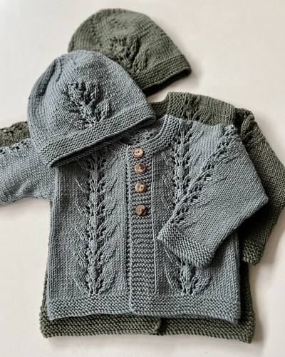 The Kiwi Stitch & Knit Co. Abby Cardigan & Hat pattern