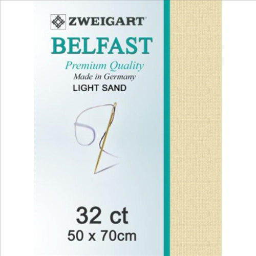 Zweigart Linen, Belfast 32ct - Light Sand