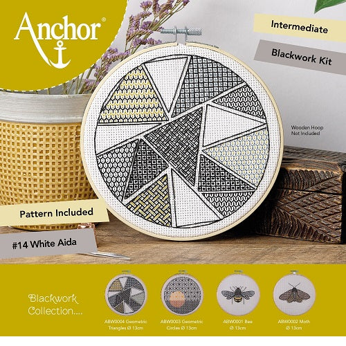 Anchor Essentials Kit; Blackwork - Geometric Triangles