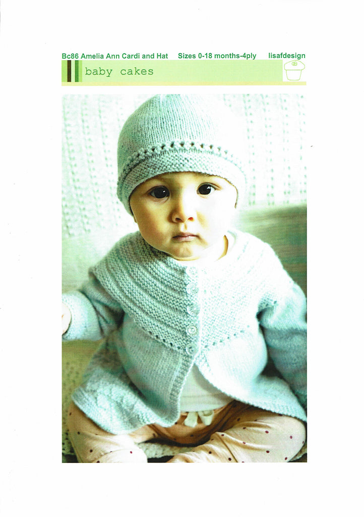 Baby Cakes, Amelia Ann Cardi and Hat pattern