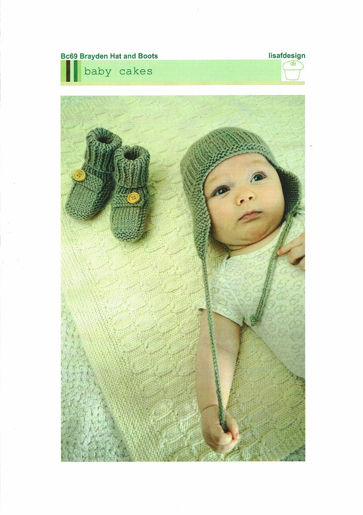 Baby Cakes, Brayden Hat and Boots pattern