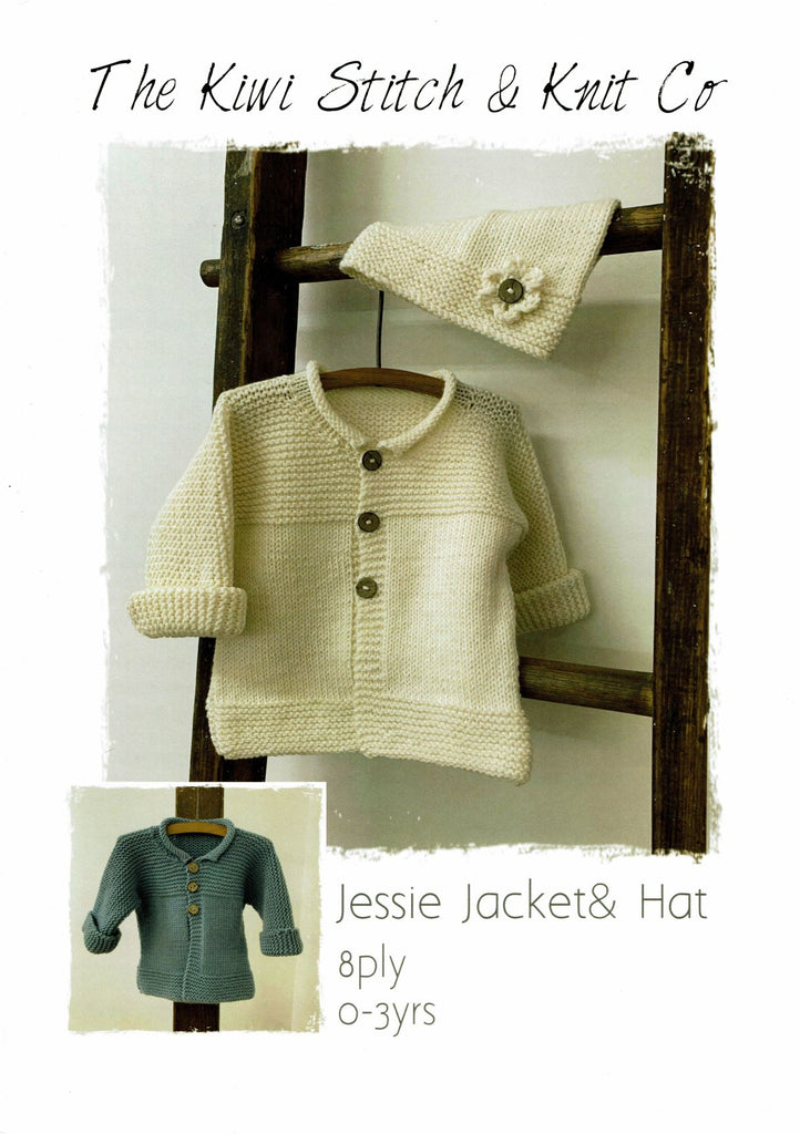 The Kiwi Stitch & Knit Co. Jessie Jacket & Hat Pattern