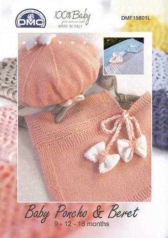 DMC Baby Poncho and Beret knitting pattern