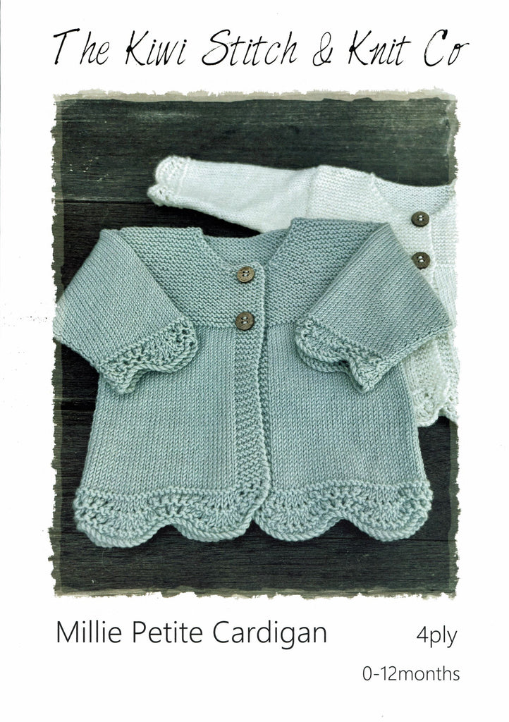 The Kiwi Stitch & Knit Co. Millie Petite Cardigan pattern