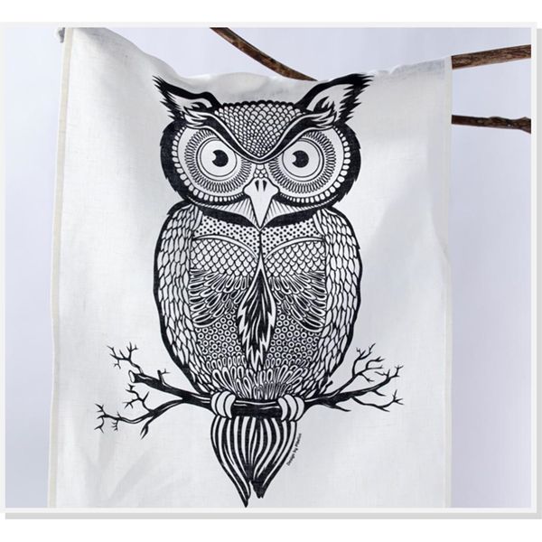 Florence Owl Tea Towel