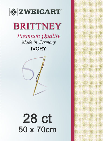 Zweigart cotton/modal , Brittney  28ct - Ivory