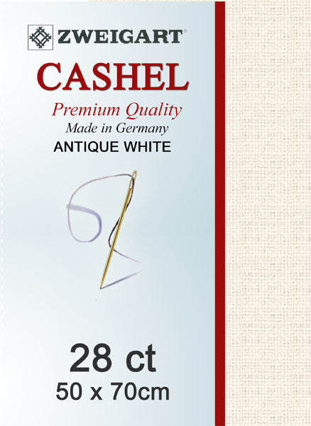 Zweigart Linen, Cashel 28ct - Antique White