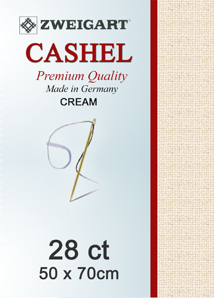 Zweigart Linen, Cashel 28ct - Cream