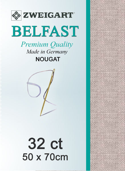 Zweigart Linen, Belfast 32ct - Nougat 3021