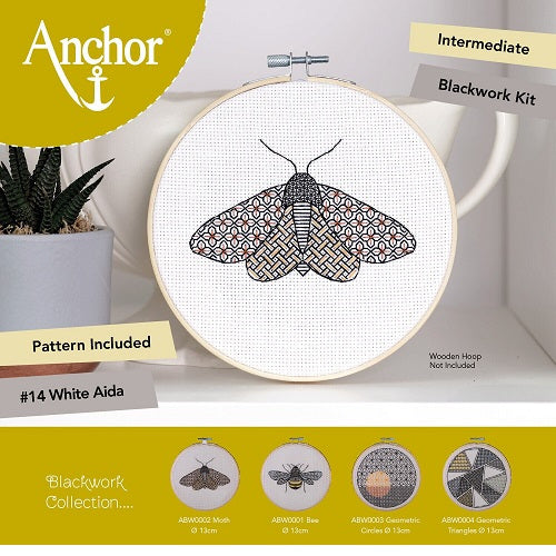 Anchor Essentials Kit; Blackwork - Moth