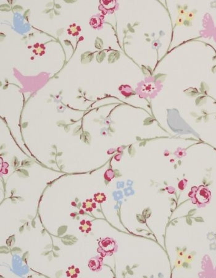 Oilcloth Bird Trail Grey