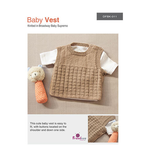 Broadway Yarns Baby Vest Knitting Pattern