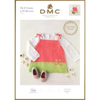 DMC Cotton Knitted Baby Dress Pattern