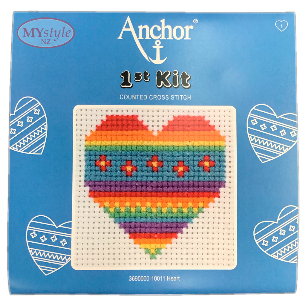 Anchor 1st Kit; Cross Stitch - Heart