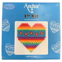 Anchor 1st Kit; Cross Stitch - Heart