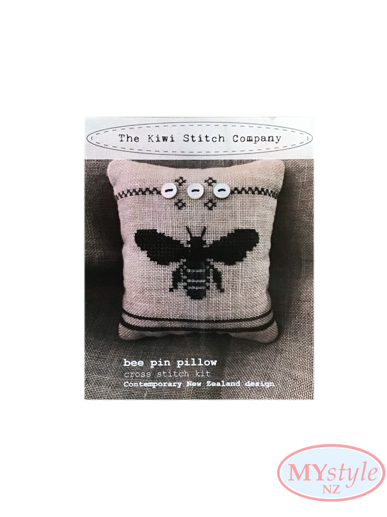 Kiwi Stitch Company, Bee Pin Pillow