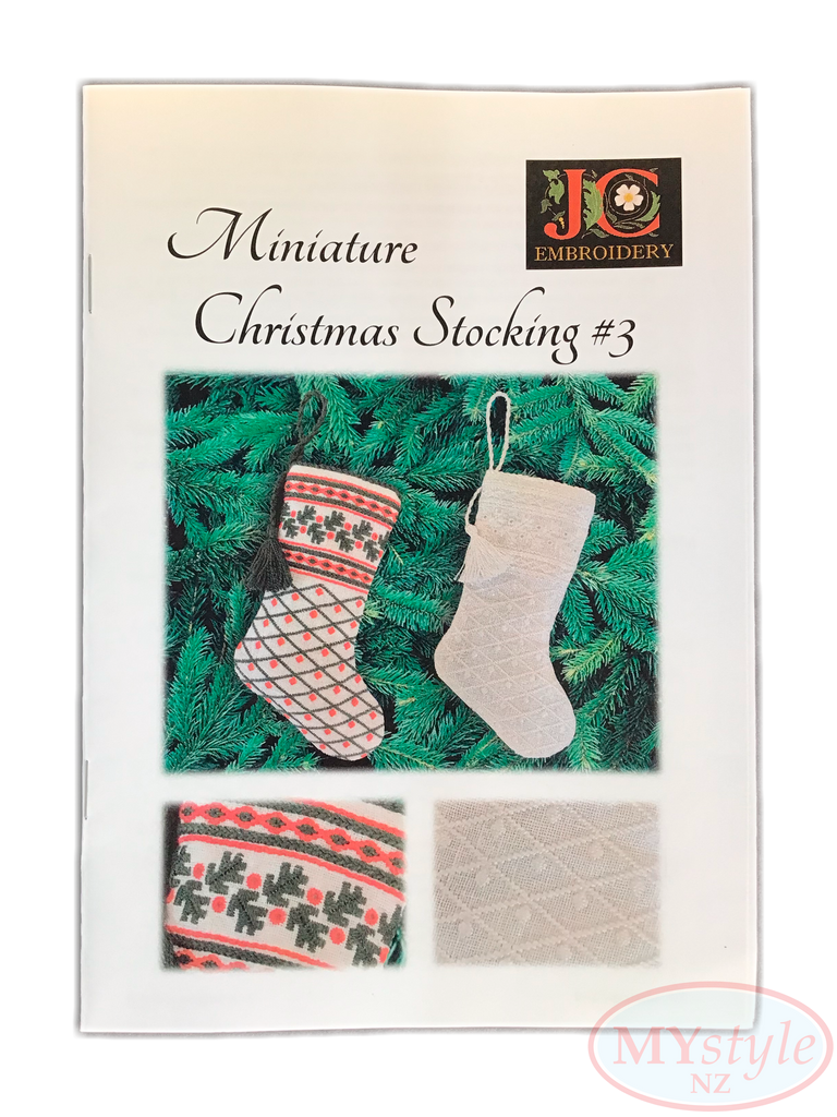 JC Embroidery, Miniature Christmas Stocking #3