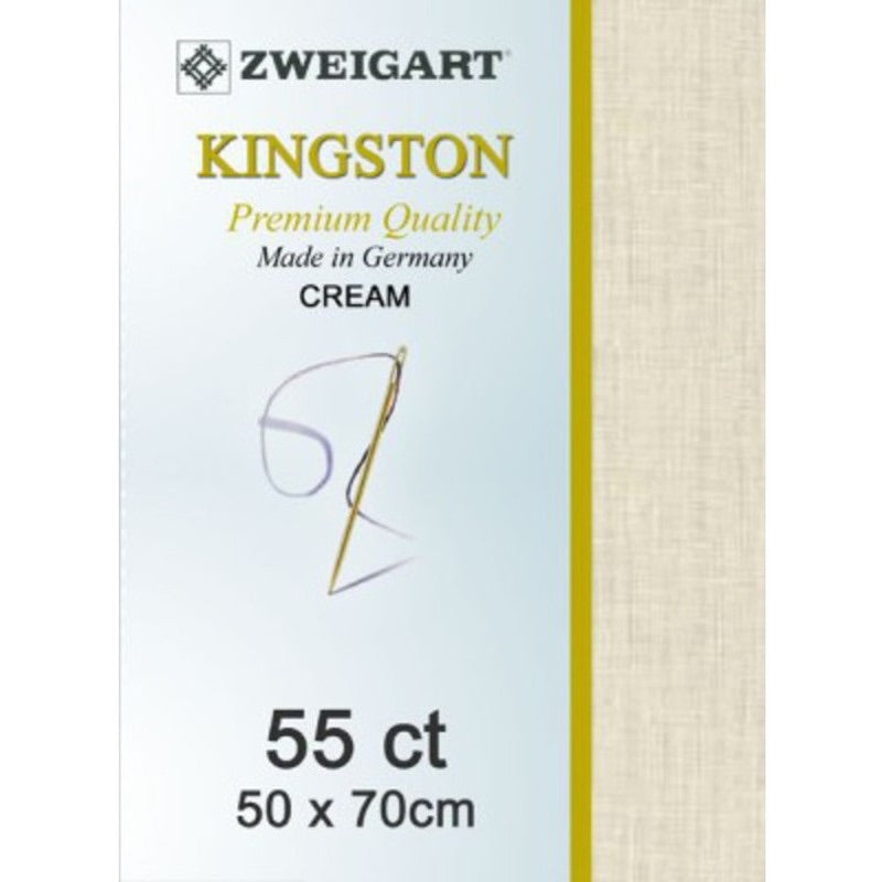 Zweigart Linen, Kingston 55ct - Cream
