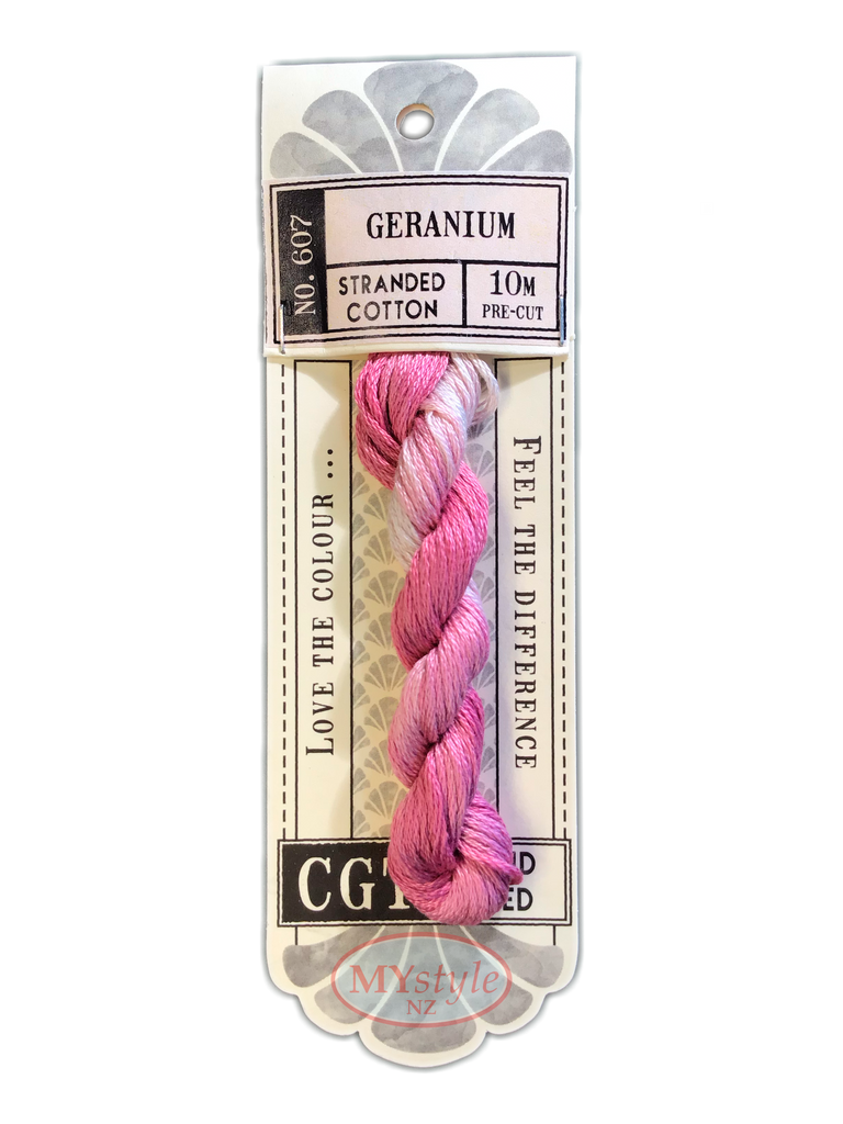 CGT NO. 607 Geranium - Stranded Cotton