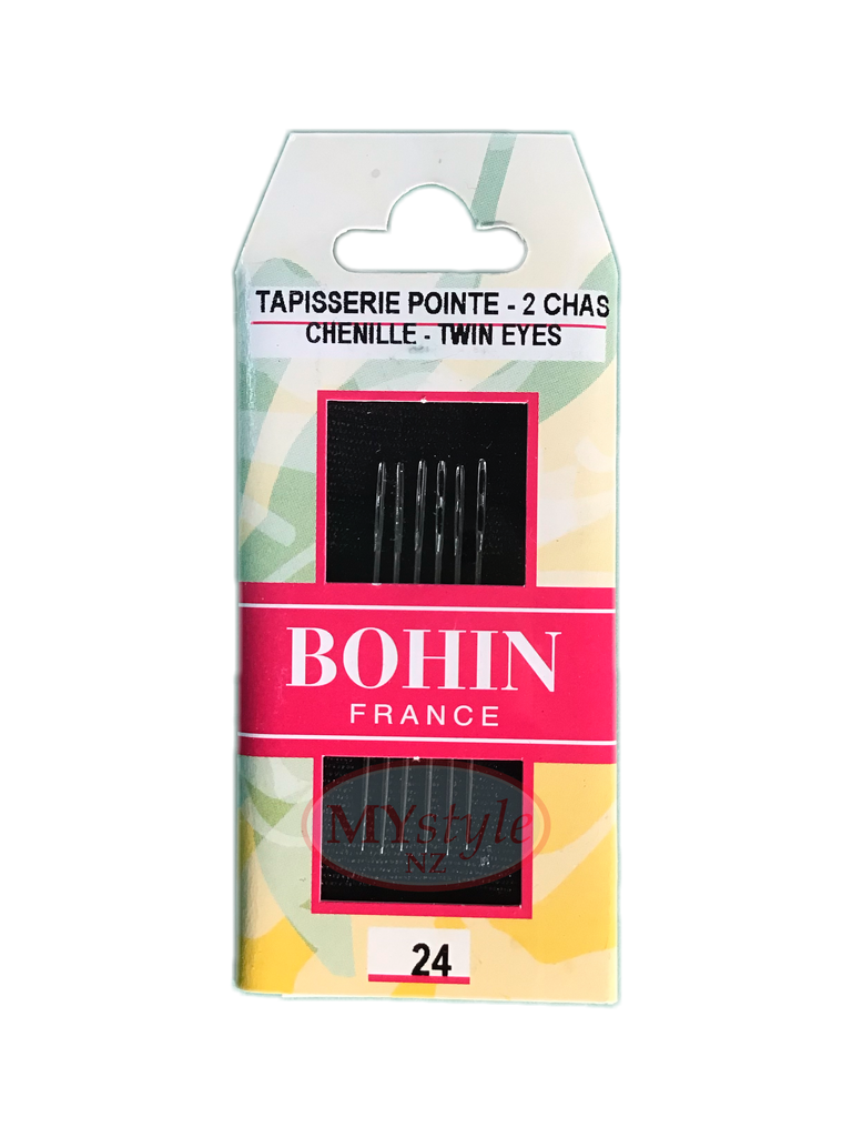 Bohin Chenille Needles, Size 24 - Twin Eyes