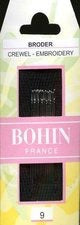 Bohin Crewel Embroidery Needles, Size 9