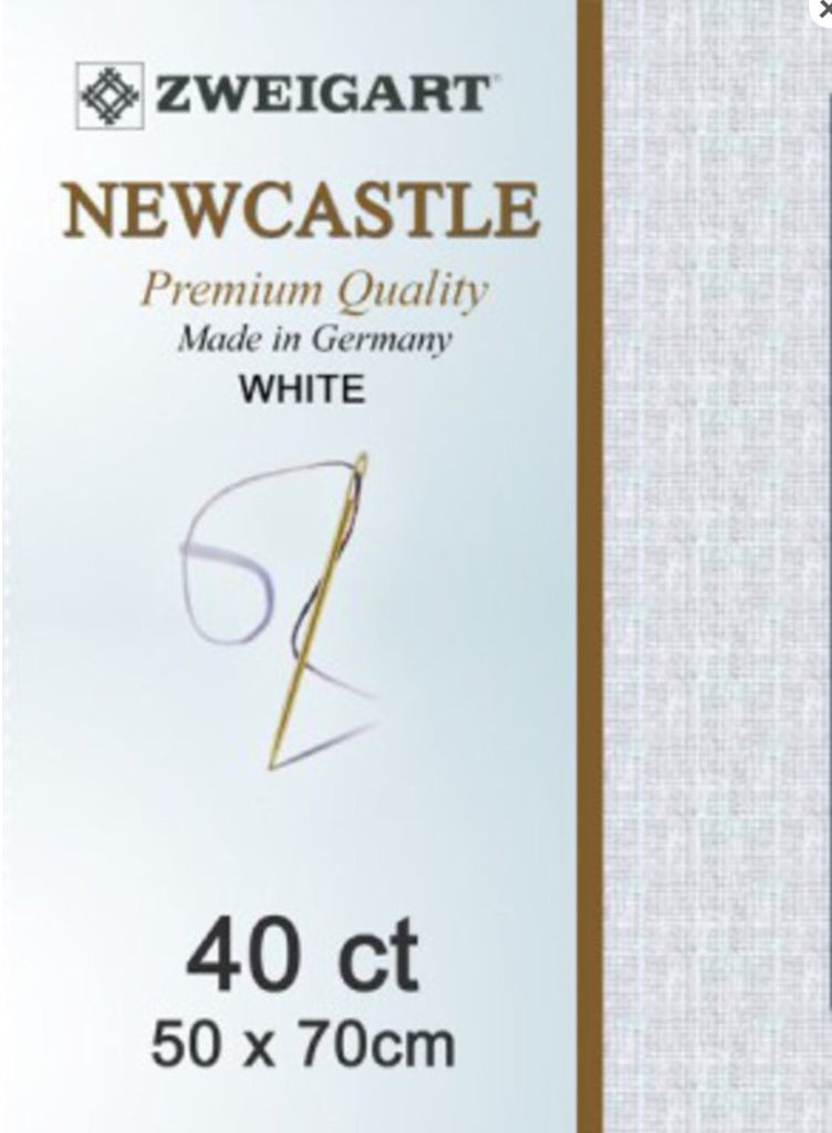 Zweigart Linen, Newcastle 40ct - White