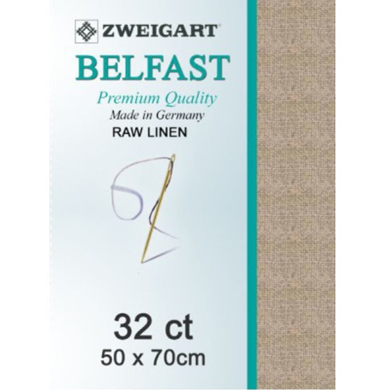 Zweigart Linen, Belfast 32ct - Raw Linen
