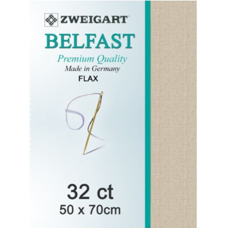 Zweigart Linen, Belfast 32ct - Flax