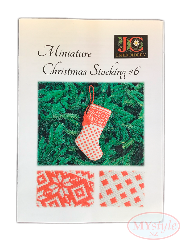 JC Embroidery, Miniature Christmas Stocking #6