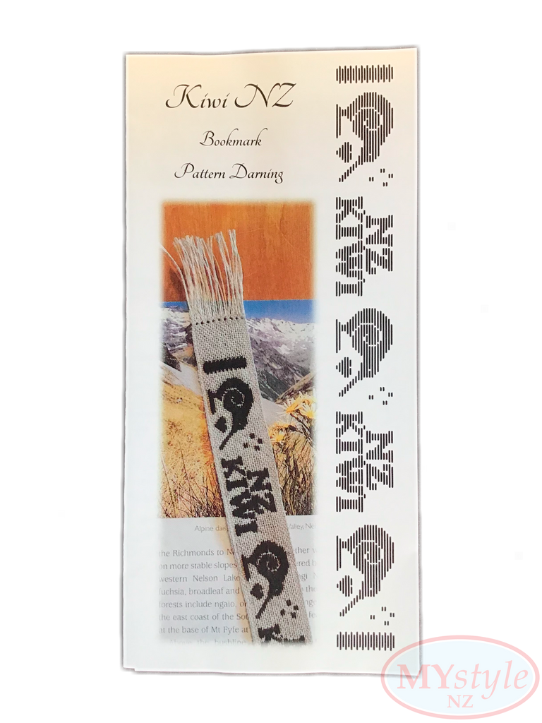 JC Embroidery, Kiwiana Bookmark Kit - Kiwi NZ