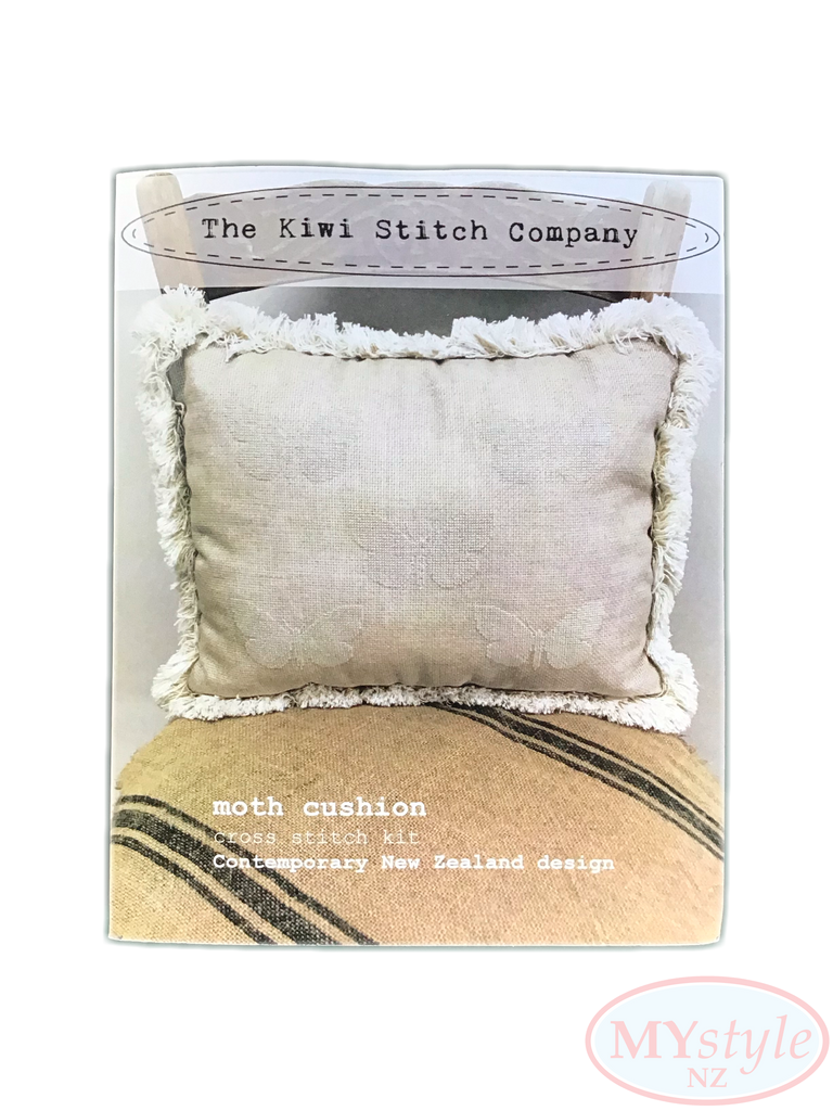 Kiwi Stitch Company, Moth Cross Stitch Cushion Kit