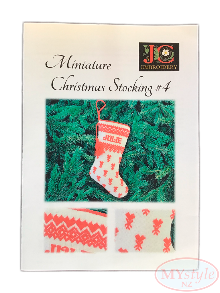 JC Embroidery, Miniature Christmas Stocking #4
