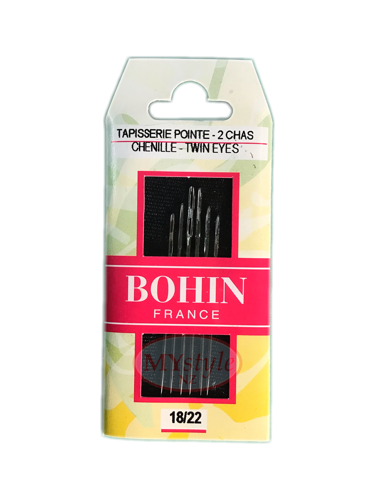 Bohin Chenille Needles, Size 18/22 - Twin Eyes