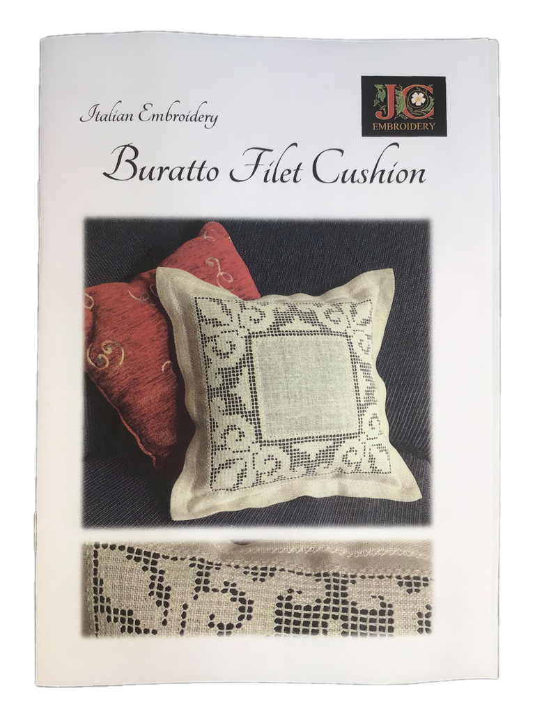 JC Embroidery, Buratto Filet Cushion