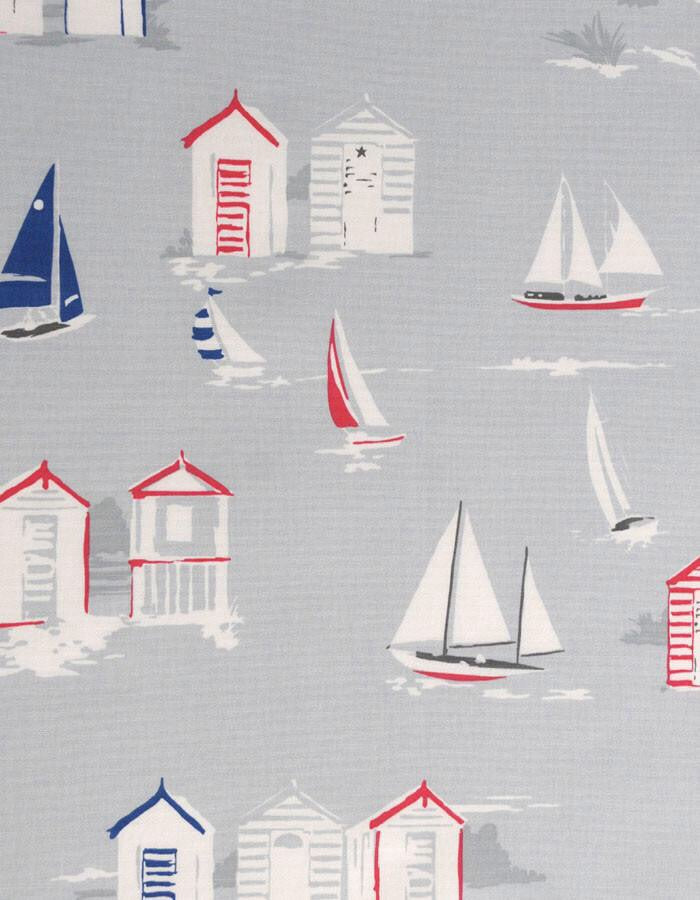 Oilcloth Beach Huts Grey