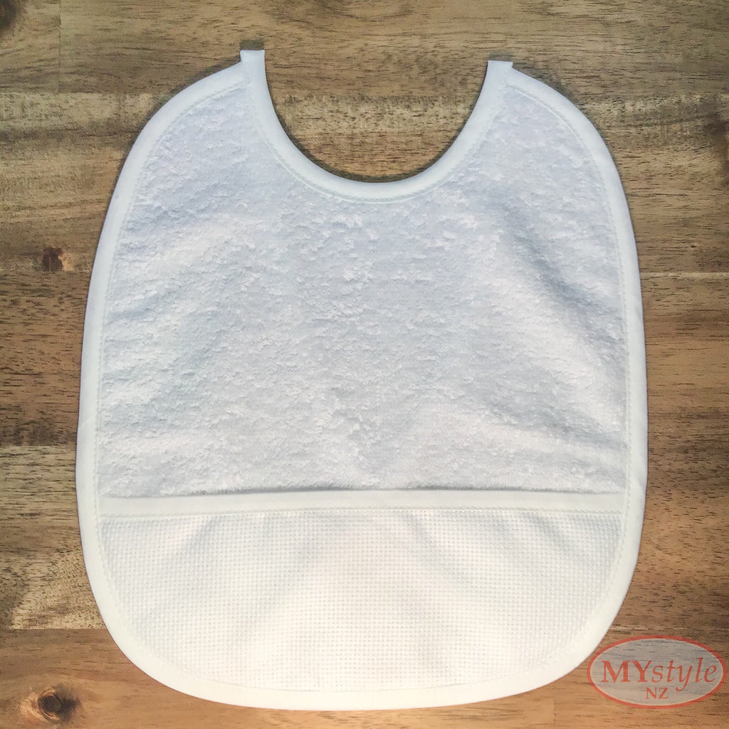 DMC Baby Bib - White