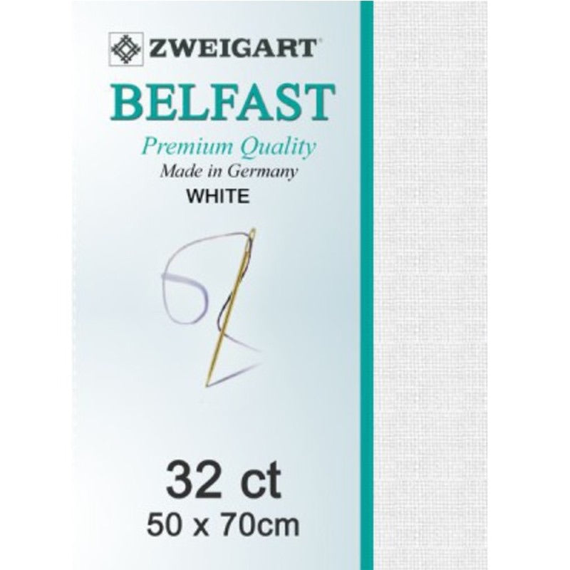 Zweigart Linen, Belfast 32ct - White