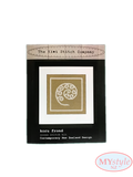 Kiwi Stitch Company, Koru Frond Cross Stitch Kit - Cream on Taupe