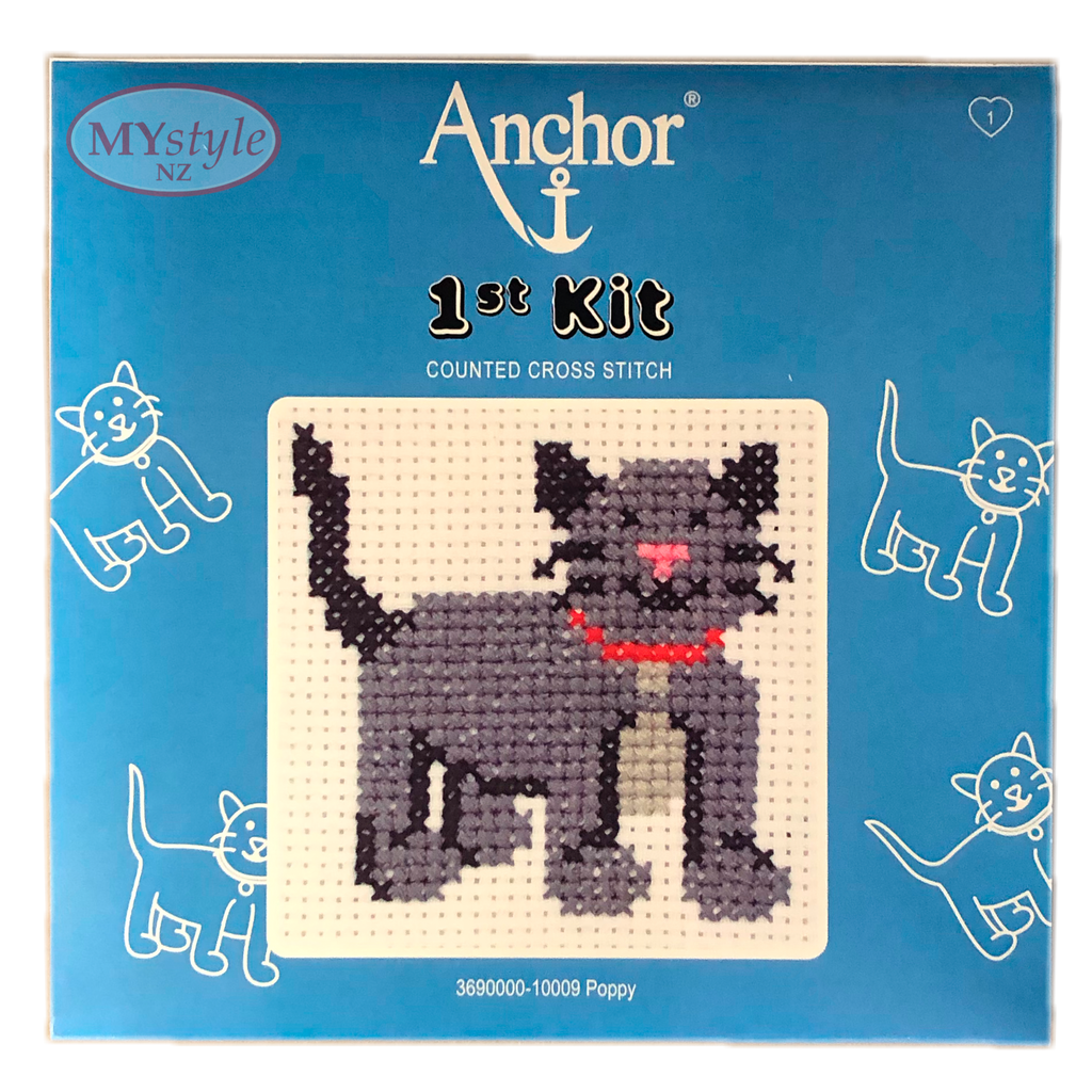 Anchor 1st Kit; Cross Stitch - Poppy