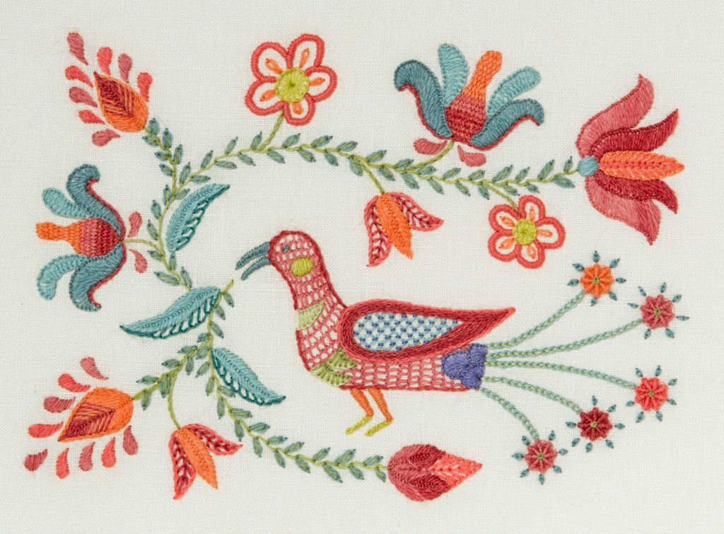 Anna Scott, Fine Stitch Studio. Tulipa Bird