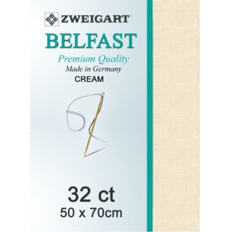 Zweigart Linen, Belfast 32ct - Cream